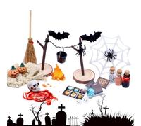 Miniaturas de Halloween,27 Piezas Cráneos De Calabaza Cabezales De