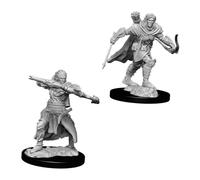 Miniaturas de la oleada 7 del explorador masculino semielfo de Wizkids Pathfinder Battles Deep Cuts