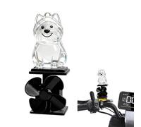 Miniaturas de perro - Decoración de moto iluminada por LED,Figuras de miniaturas Animales Animales Animados por el viento | para motocicletas, scooters y bicicletas - Manillar al aire libre Conducción