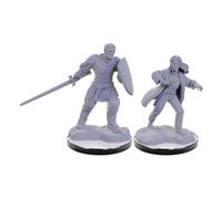 Miniaturas maravillosas de WizKids D&D Nolzur: Palad n y brujo renacidos, miniaturas sin pintar de Dungeons and Dragons