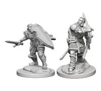 Miniaturas maravillosas sin pintar de D&D Nolzurs: Ola 3: Palad n humano masculino