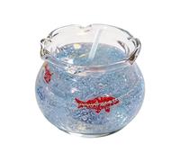 Miniature Aquarium Candle, Scented Fish Tank Decor, 3x3 Inches Glass with Gel Wax, Aesthetic Aquatic Centerpiece, Charming Ornament with Realistic Style, Party Decoration for Weddings and Birthdays