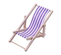 Miniature Beach Chair - Foldable Furniture Accessories Lounge Model | Lounge Deck Chair Home Desk Garden Decor Plant Pool Decor Miniature Garden Potted Landscape Plant Decoration