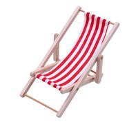 Miniature Beach Chair - Foldable Furniture Accessories Lounge Model | Lounge Deck Chair Home Desk Garden Decor Plant Pool Decor Miniature Garden Potted Landscape Plant Decoration