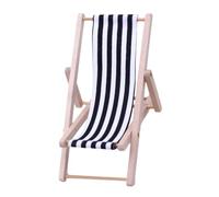 Miniature Beach Chair - Foldable Furniture Accessories Lounge Model | Lounge Deck Chair Home Desk Garden Decor Plant Pool Decor Miniature Garden Potted Landscape Plant Decoration