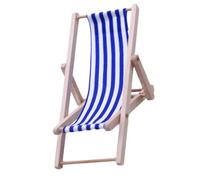 Miniature Beach Chair - Foldable Furniture Accessories Lounge Model | Lounge Deck Chair Home Desk Garden Decor Plant Pool Decor Miniature Garden Potted Landscape Plant Decoration