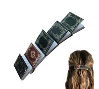 Miniature Book Hair Clip Barrette - - Small Hair Barrettes Miniature Book |