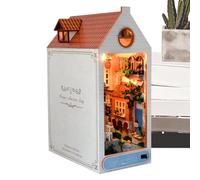 Miniature Cabin Kit - Wooden Bookend Puzzle Model | Multi