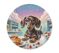 Miniature Dachshund 120 Piezas Rompecabezas Animales Decorativo Y Desafiante Cute Pet Animals Puzzle Niños Impossible Regalos Regalo Antiestrés Interacción Familiar 120 PCS