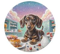 Miniature Dachshund Puzzle 195 Piezas Antiestrés Animales Formas Especiales Cute Pet Animals Puzzle Niños Portátil Tapete Juguete Educativo Portátil Educativo Decoración 195 PCS