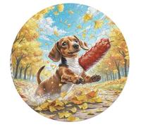 Miniature Dachshund Puzzle 68 Piezas Decorativo Hogar Animales Formas Irregulares Cute Pet Animals Puzzle Niños Hogar Decoración Decoración Antiestrés Regalo Familiar 68 PCS