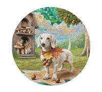Miniature Dachshund Puzzle Educativo 120 Piezas Animales Formas Únicas Cute Pet Animals Puzzle Niños Juguete Educativo Educativo Familiar Regalo Original Interacción 120 PCS