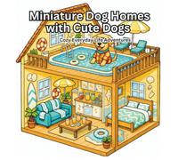 Miniature Dog Homes with Cute Dogs: Cosy Everyday Life Adventures: A Fun Colouring Book for Kids and Young Adults with 47 Adorable Designs