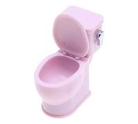 Miniature Doll Toilet - Toy Toilet Miniature Furniture,Cake Decoration, Miniaturee Toilets with Flushing Sound Furniture, Funny Toilets Doll House Decor