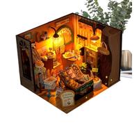 Miniature Dollhouše Kit - Fairy Tale Town | DIY LED Diorama Model