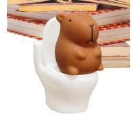 Miniature Duck & Capybara Figurine - Cute Animal Bathroom Decor | Resin Gar