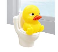 Miniature Duck & Capybara Figurine - Cute Animal Bathroom Decor | Resin Gar
