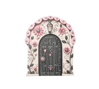 Miniature Fairy Door - GNOME Doorway for Doll Houses | Enchanted Tree Stump Decor, Outdoor Elf Door Decoration, Fantasy Garden Ornament, Whimsical Fairy Tree Entry for Yard, magecal Home Decoration