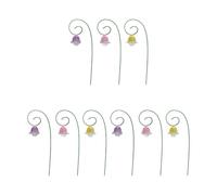 Miniature Flower Pick Stand Set, DIY Garden Decoration Outdoor Stake