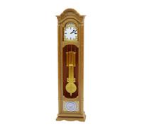 Miniature Grandfather Clock - 1 12 Scale Display Decor for Setup | Resin Crafted Vintage Timepiece Model with Intricate Details, Classic Accent Ornament for Collector Shelf Scenes