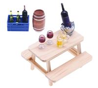 Miniature House Bar Accessories | Mini Cellar Red Wine Bottle Model Small For Dolhouse Display, Playhouse Decoration, Creative Scene Accessory Collectors Hobby Craft Displays Use