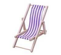 Miniature Lounge Chair - Silla plegable de madera para la playa | Mini Dollhousë Furniture Accessories | for Indoor & Outdoor Use, Sturdy & Lightweight, Adds Realism to Dollhousë