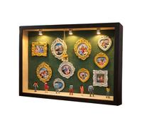 Miniature Museum Frames - Collectibles Wall Decor LED Lights | Mini Photo Shadow Boxes For Shelf Living Room Bedroom Birthday Christmas Valentine's Day Women Teens Adults, Art Gallery Display Set