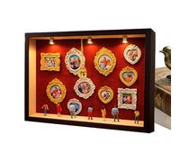 Miniature Museum Kit - Collectible Craft Set, Box Frame with Lights, Home Decoration, Miniature Display, DIY Museum Frame for Women Men Teens Adults Wall Shelf Living Room Bedroom