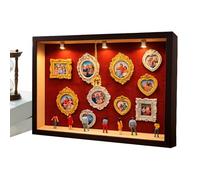 Miniature Museum Kit - Collectible Home Decoration Crafts Set with Lights | Miniature Museum Shadow Boxes Frame Kit with Materials and Easy Assembly with LED Lights for Women Men Teens