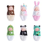 Miniature Reborn Dolls - 6" Realistic Rëborn bæby Dolls Toys With Outfits | Washable Lífelike Nëwborn Babý Doll For Collectors, Kids & Enthusiasts | Detailed Collectible Gift For Children & Adults