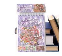 Miniature Scene Sticker Book, 3D Visual Effect Notebook Decals, 5.4x7.5 Inch Journal with High-Detail Build,-Resistant Paper with Modern Style, Gear for Preschoolers and Craft Lovers