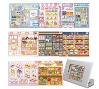 Miniature Scene Sticker Book DIY Shop-Themed Portable Dess DIY Crafts
