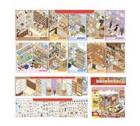 Miniature Scene Stickers | Laptop Decoration Room Decals