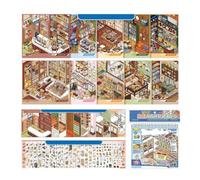 Miniature Scene Stickers | Laptop Decoration Room Decals