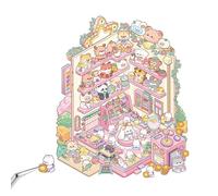 Miniature Scene Stickers, Three Dimensional Miniature, Creative Decor Sticker, Decorative Decals Kids' Rooms, Fun Wall Decor for Boys, Girls, and Children