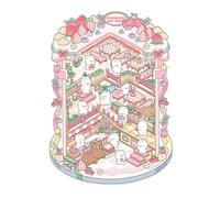 Miniature Scene Stickers, Three Dimensional Miniature, Creative Decor Sticker, Decorative Decals Kids' Rooms, Fun Wall Decor for Boys, Girls, and Children