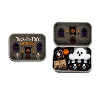 Miniature Scene Tin, Ghost in Box, Halloween Desk Decoration, Spooky Handmade Diorama, Cute Holiday Ornament Display For Boys Girls Collectors Nursery Home Travel Apartment Living