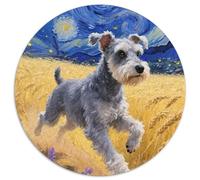 Miniature Schnauzer 1000 Piece Jigsaw Puzzle For Adults Educational Games Stress Relief Puzzle Cultivate The Spirit of Teamwork for Adults and Kids, Age 12 Years Up 1000pcs (67.5x67.5cm)
