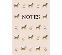 Miniature Schnauzer and Peony Notebook: Salt and Pepper, Floral, Flower, Neutral, Dog lover, Dog Breed, Dog show, Gift, Christmas, Birthday, Stocking ... 100 page, wide ruled, Paperback, 6x9 inches