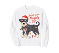 Miniature Schnauzer Christmas Too Cute For The Naughty List Sudadera