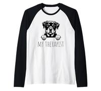 Miniature Schnauzer Funny Dog Owner Camiseta Manga Raglan