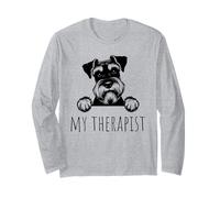 Miniature Schnauzer Funny Dog Owner Manga Larga