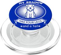 Miniature Schnauzer My Dog is My Shadow Funny Pet Dog Lover PopSockets PopGrip para MagSafe