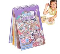 Miniature Stickers - Make Your Own Scene Stickers, Stress Relief Creative Scene Sticker Book,Journaling Paper Crafts Aesthetic Supplies For Children Pass The Time Scrapbooking DIY Decoration Art