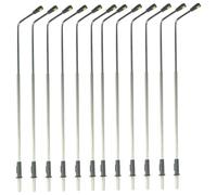 Miniature Street Lamp 12Pcs 1:75 Scale Simulation DIY LED Lamp Post 5.91inch White Lighting Mini Street Light for Architecture Model Railway Scenery Landscape Dollhouse Lighting