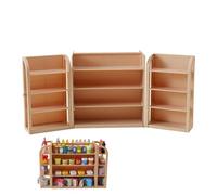 Miniature Supermarket Shelves, Doll Toy Supermarket Furniture, Pretend Play House Accessories, Bedroom Game Room Decor, Girls Doll Supermarket Shelf, Miniature Miniature House Furniture