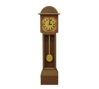 Miniature Timepiece - Vintage Grandfather Style Decor, Realistic Retro Furniture Model | Tiny Victorian Display Ornament For Kids Teens Adults Home Office Living Room Bedroom Desktop