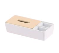 Miniature Tissue Box Porta Tejidos Decorativo en Miniatura para Casas de Muñecas Adecuado para Manualidades Y Escenarios Detallados- Blanco