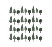 Miniature Trees for Model Railways Realistic Plastic 4.5x2.5x2.5cm 100Pcs
