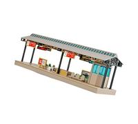 Miniature Unassembled Metro Station Building Model Set 1/64 Scale Railway Dioramas DIYer Craft Project For Hobbyists Plastic Architectural Model For Adults